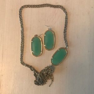 Kendra Scott Rayne necklace and earrings set